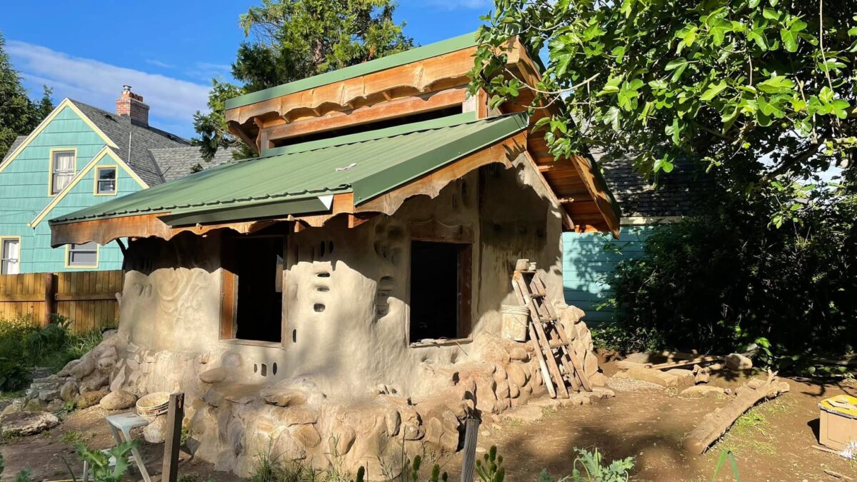 Natural building project in progress